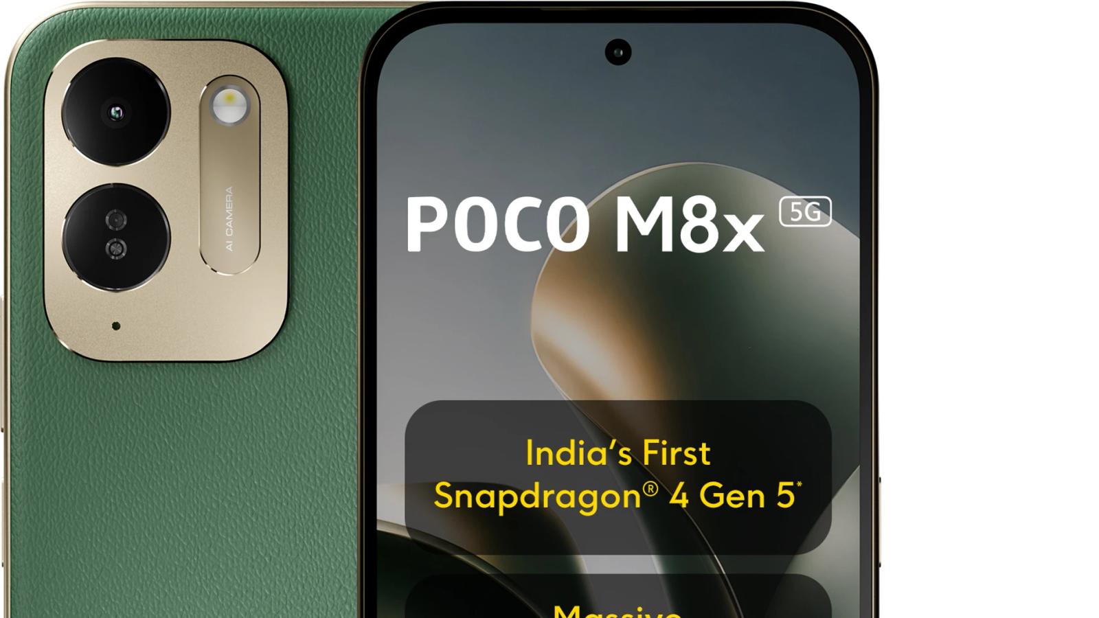 Poco M8x 5G: гигантская батарея, защита IP64 и длительная поддержка за $200