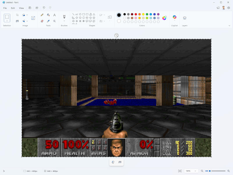 Игра Doom запущена в неожиданном месте
