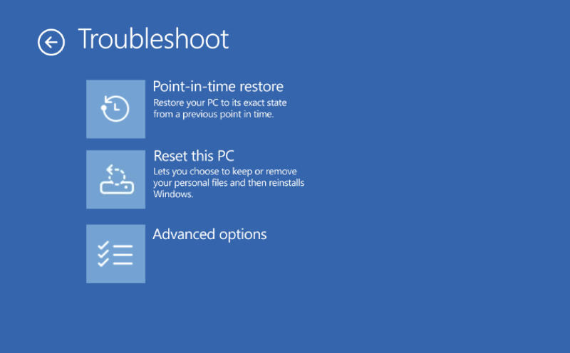 Откат обновлений в Windows 11